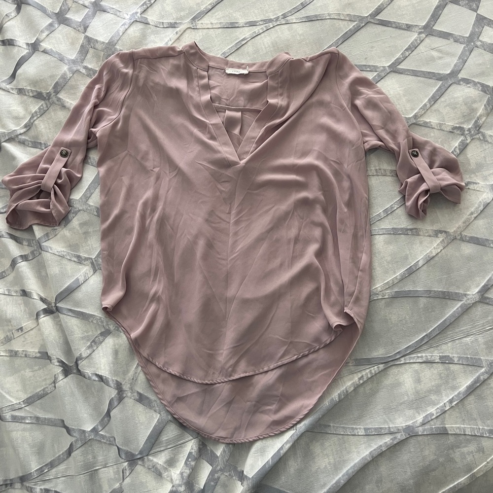 Pleione mauve Flowy Blouse.  Like new. Size XL. Slightly sheer.